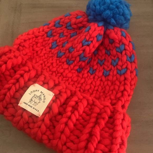 Free people x loopy mango edelweiss hat in color “ moody blue “ new without tags - Picture 2 of 5